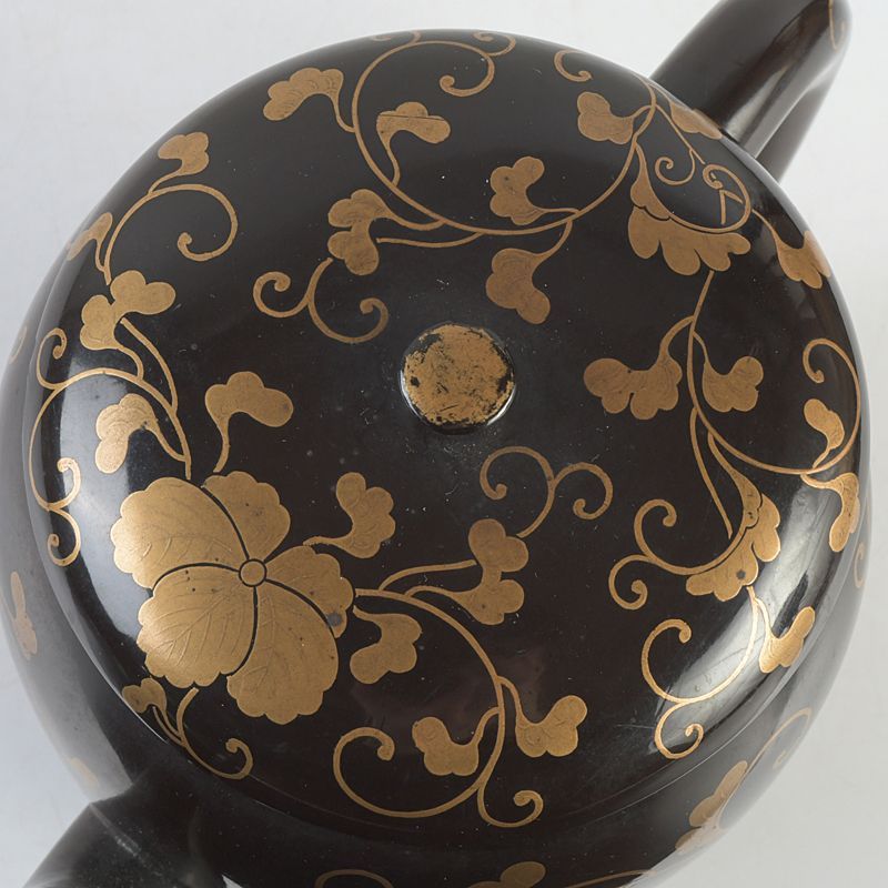 漆塗 金蒔絵蔦文 急須 茶壷 ティーポット N S478 - メルカリ