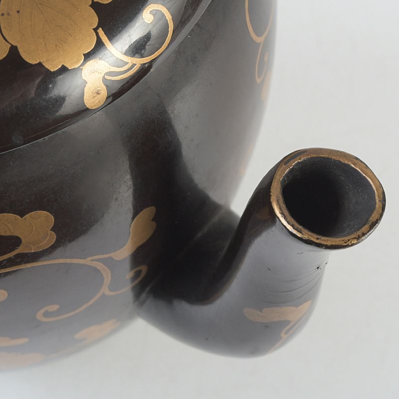 漆塗 金蒔絵蔦文 急須 茶壷 ティーポット N S478 - メルカリ