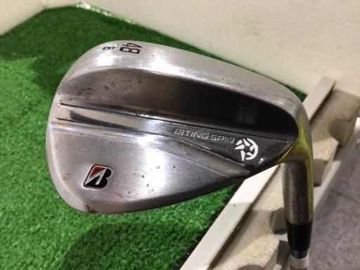 【】 ブリヂストン BRIDGESTONE BITING SPIN ノーメッキ 48°/08°F ウェッジ WG 純正特注シャフト (フレックスS) メンズ 男性用 右利き 右用 Cランク ゴルフクラブ