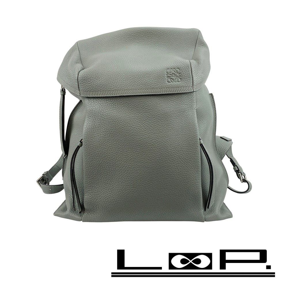 ロエベ □美品□ Tバックパック リュックサック アナグラム レザー