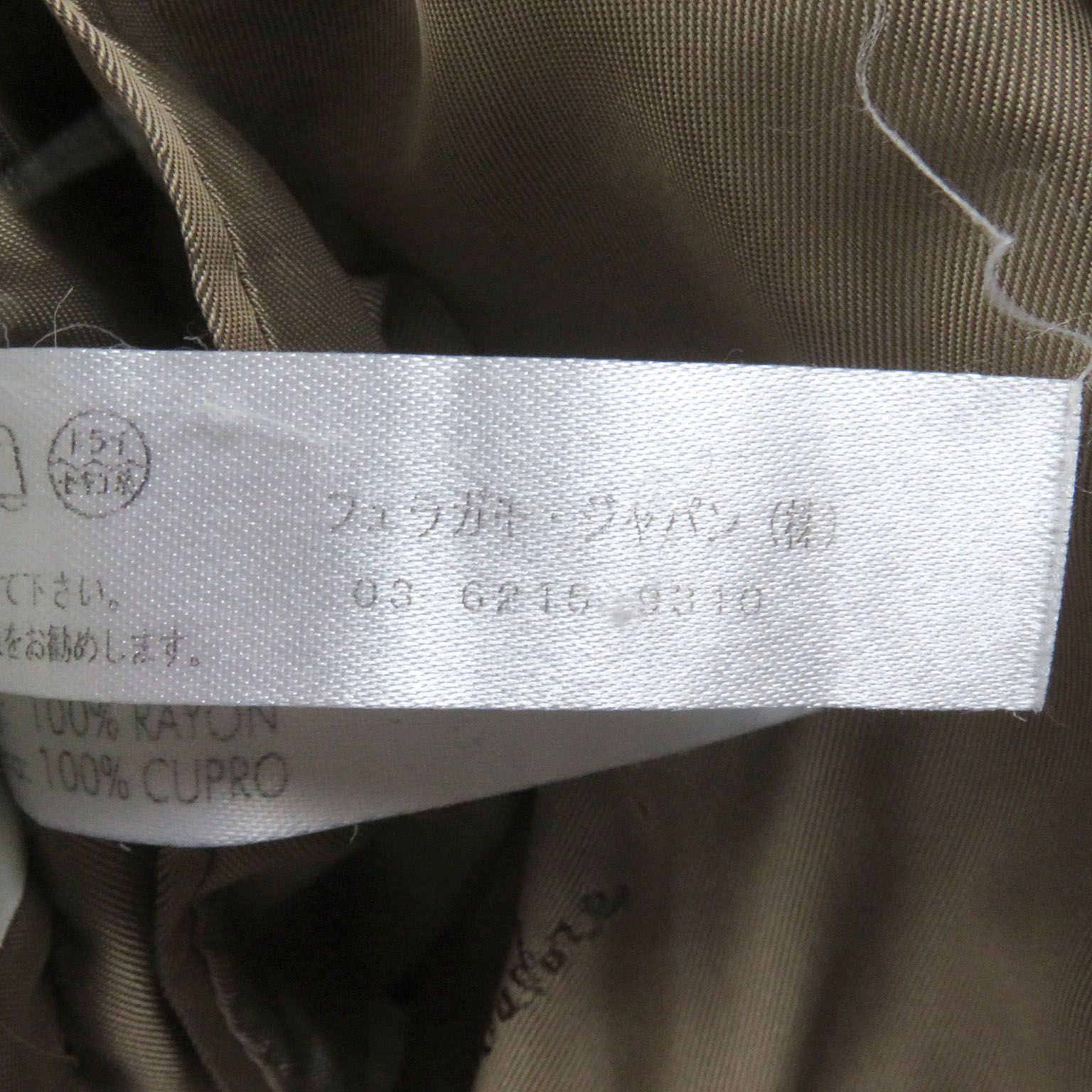 良品□Salvatore Ferragamo サルヴァトーレフェラガモ キャメル100