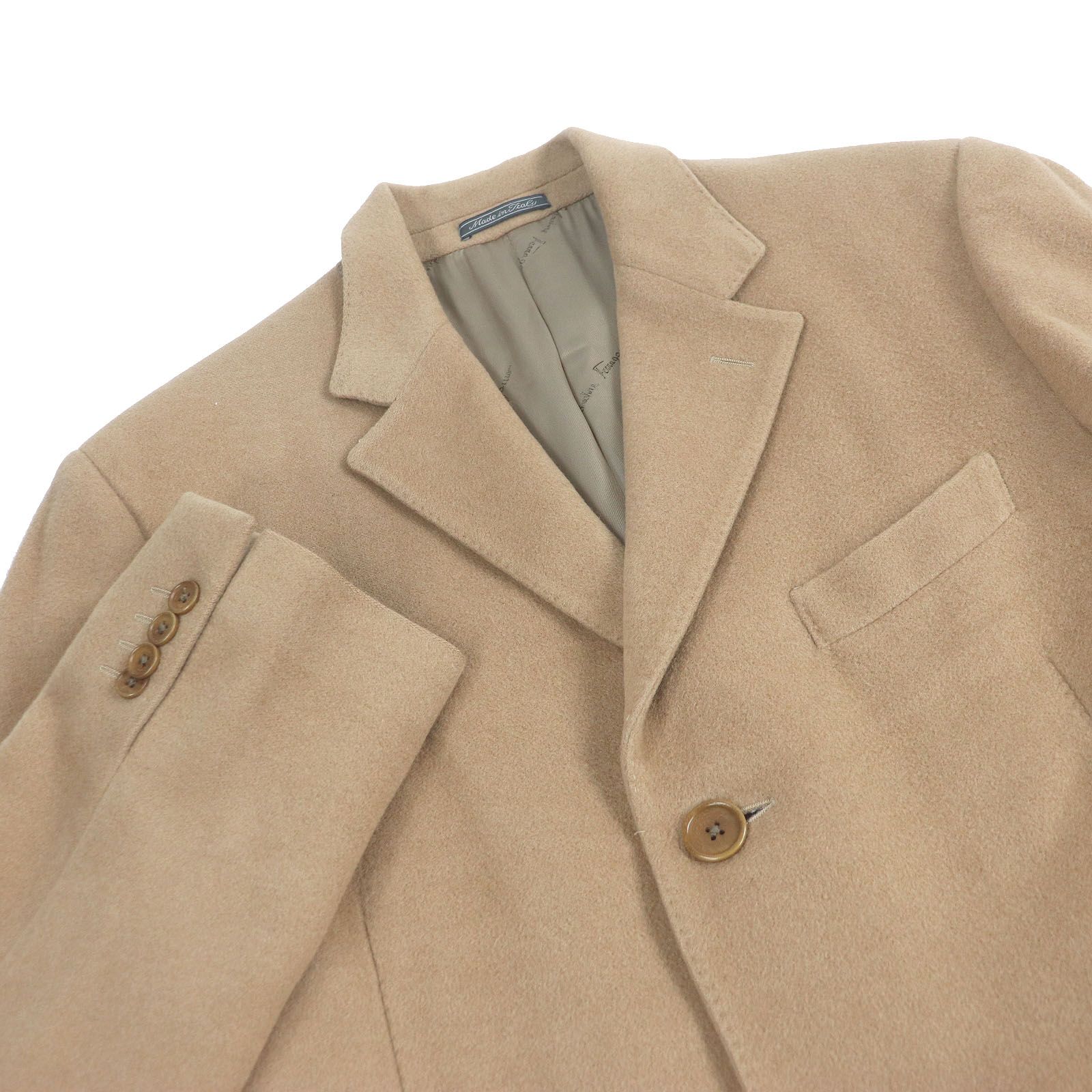 良品□Salvatore Ferragamo サルヴァトーレフェラガモ キャメル100