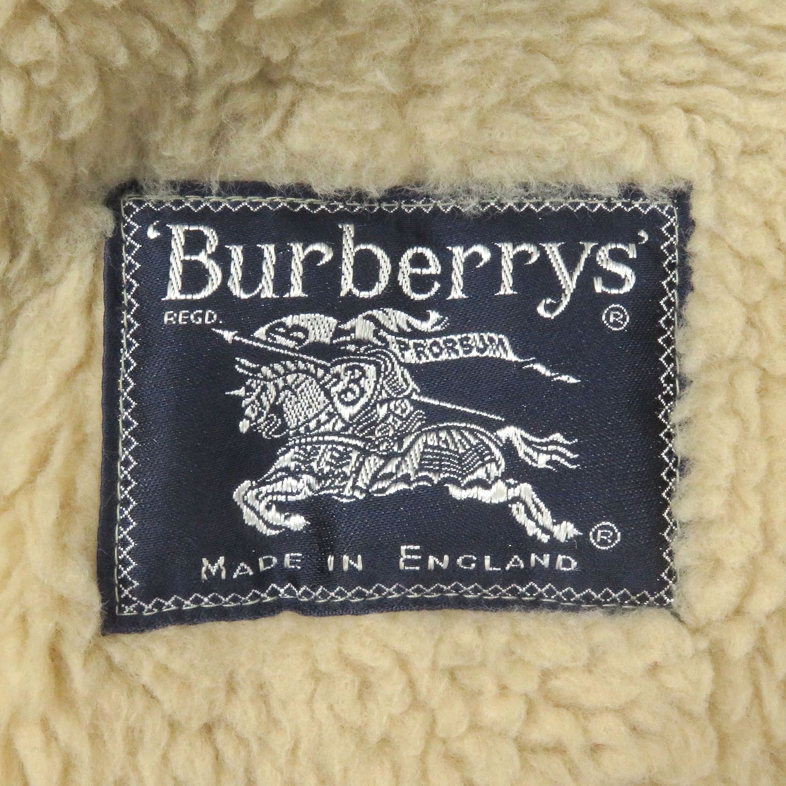 美品□Burberrys バーバリー ヴィンテージ 希少 ボアライナー付き 裏