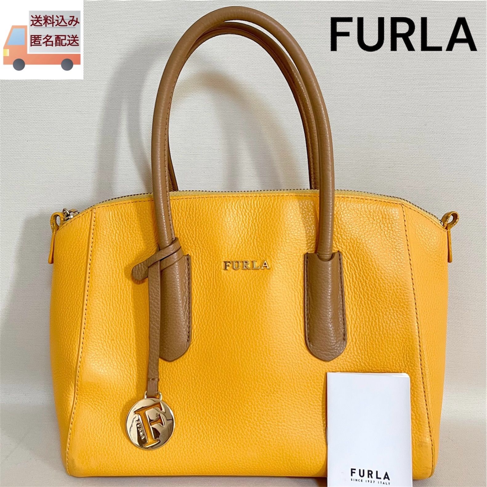 FURLA フルラ TESSA テッサ ハンドバッグ トートバッグ イエロー 