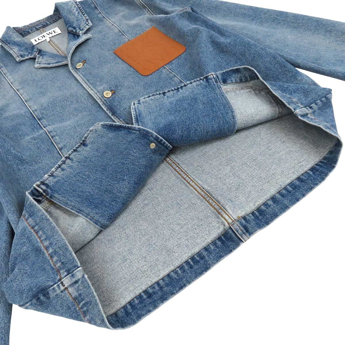 ロエベ アナグラム レザーパッチ デニムジャケット H526Y13X07 メンズ