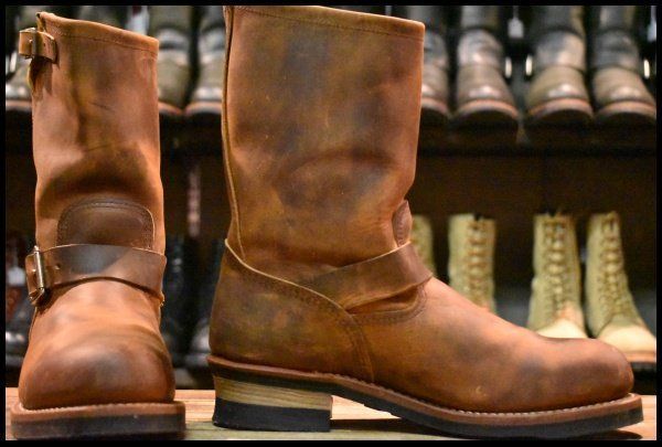 8 5 D 11年 レッドウィング 2972 エンジニア 茶 カッパー ラフ＆タフ スチールトゥ ブラウン ブーツ redwing FK 395