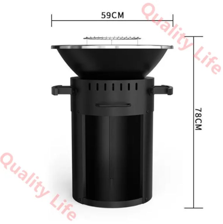 庭園用囲炉裏暖房バーベキュー炉立式薪ストーブ多機能暖炉ガーデンストーブ