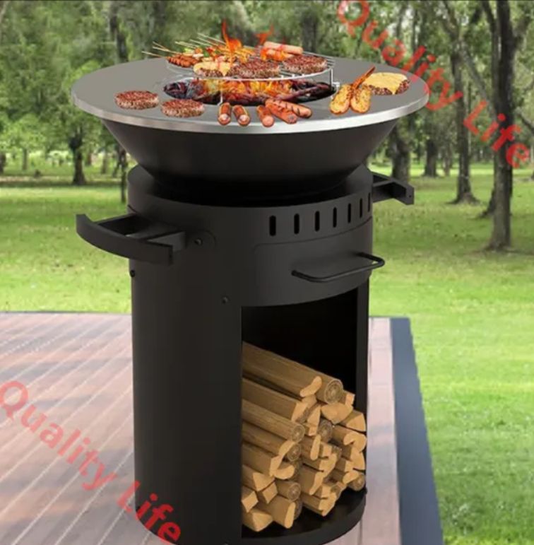 庭園用囲炉裏暖房バーベキュー炉立式薪ストーブ多機能暖炉ガーデンストーブ