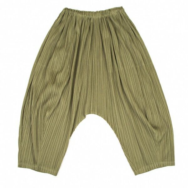 プリーツプリーズPLEATS PLEASE プリーツサルエルパンツ カーキ2