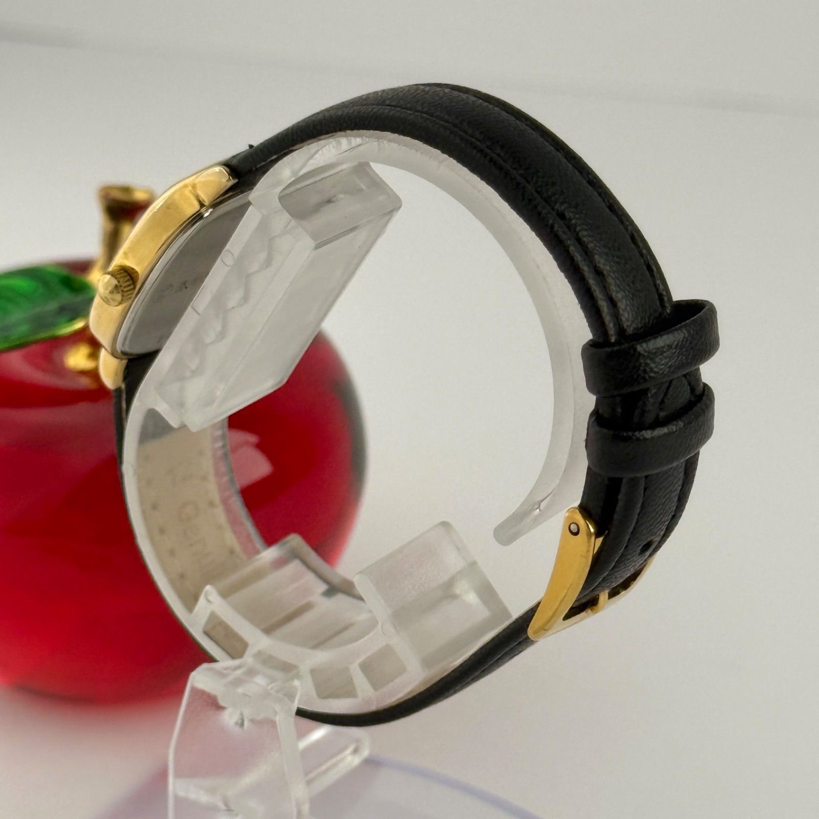 ロンジン ゴールド クォーツ 新品ベルト 新品電池 レディース 腕時計