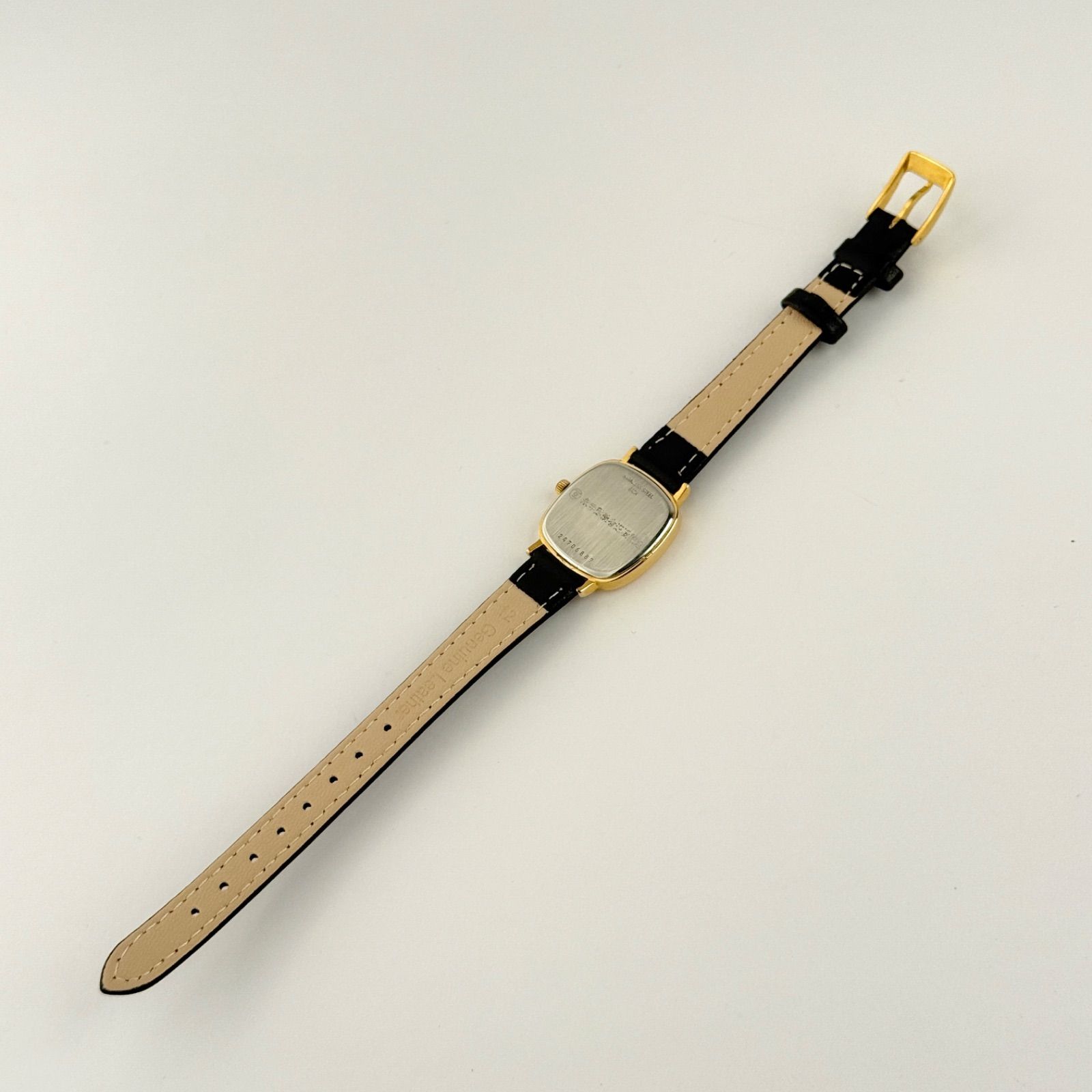 ロンジン ゴールド クォーツ 新品ベルト 新品電池 レディース 腕時計