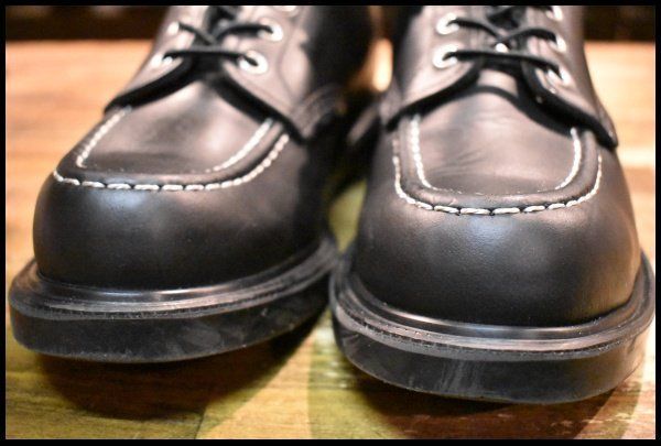  8 5 E 23年 レッドウィング 8133 スーパーソール 黒 ブラッククローム モックトゥ 編み上げ ブーツ redwing FK 396 ワークブーツ ブーツ 革靴