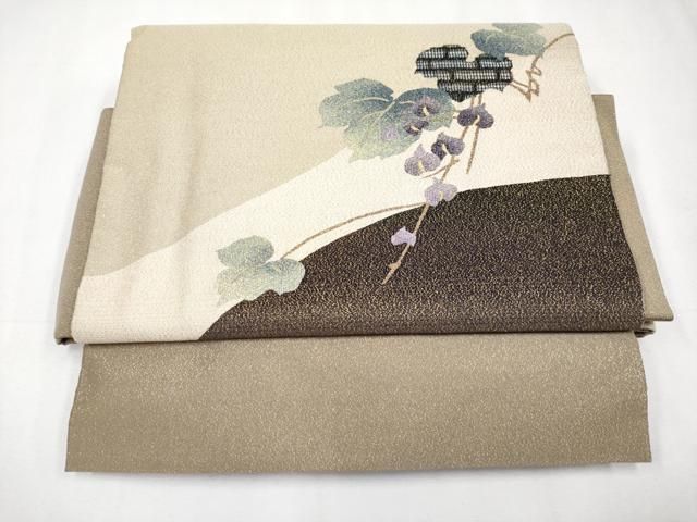 ● 上 ワンタッチつけ帯 綴れ 蔦柄 金糸 やまと誂製 き ♥ s 6