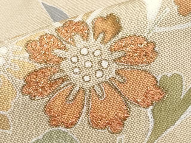 平和屋本店○極上 創業460年・千總 訪問着 刺繍 草花文 暈し染め 金彩