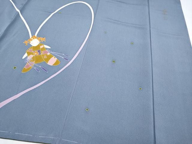 平和屋本店○極上 世界的人形師 辻村寿三郎 ジュサブロー 訪問着 刺繍