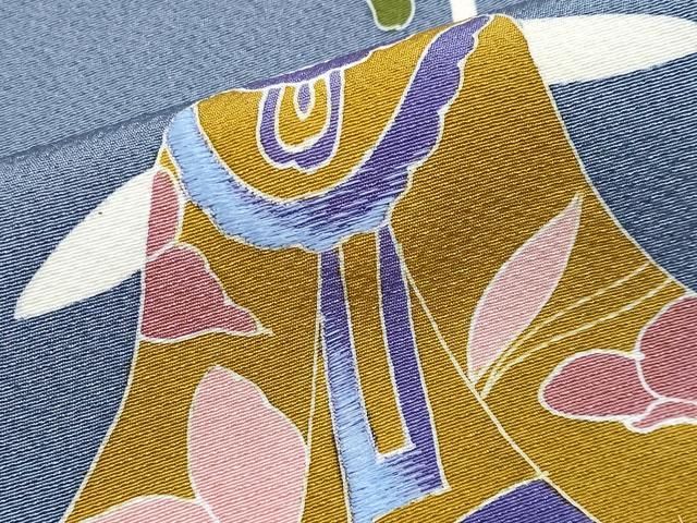 平和屋本店○極上 世界的人形師 辻村寿三郎 ジュサブロー 訪問着 刺繍