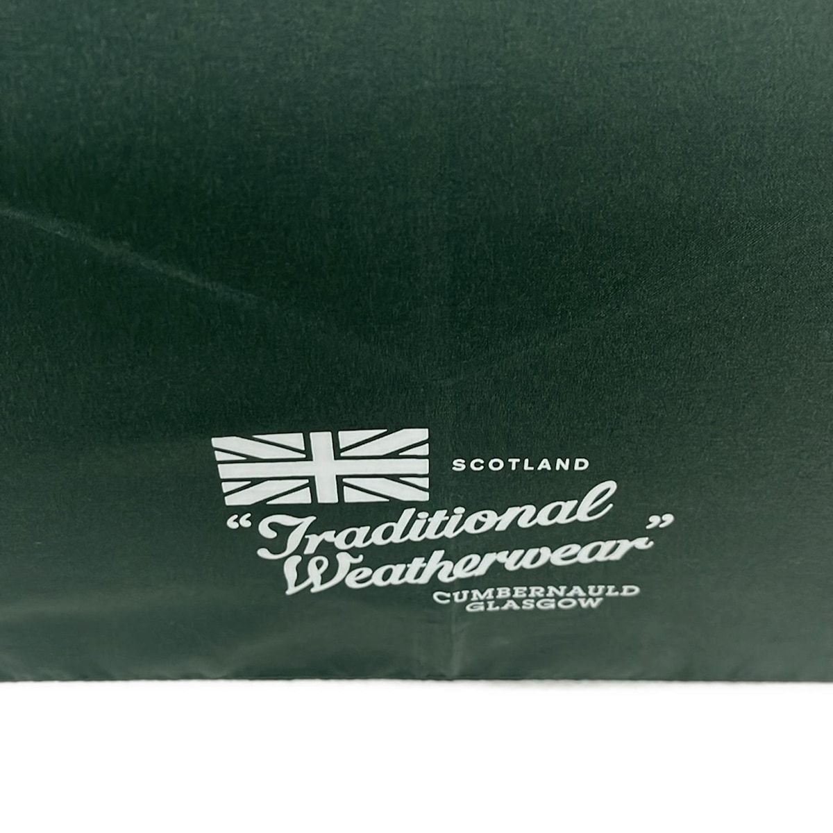 TRADITIONAL WEATHERWEAR トラディショナルウェザーウェア 折りたたみ傘 ダークグリーン 白