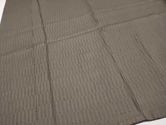 平和屋本店○極上 男性 山本流石 墨染居 紬 縞 さが美扱い 黒橡