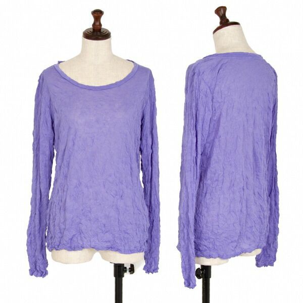 イッセイミヤケ ミーISSEY MIYAKE me シワ加工カットソー