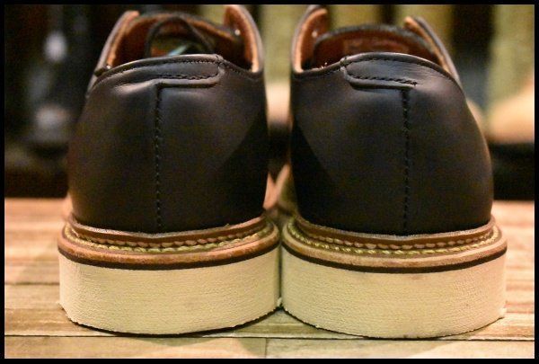  8 5 D 13年 レッドウィング 8106 オックスフォード 黒 ブラッククローム モックトゥ ローカット ブーツ redwing FK 397 ワークブーツ ブーツ 革靴