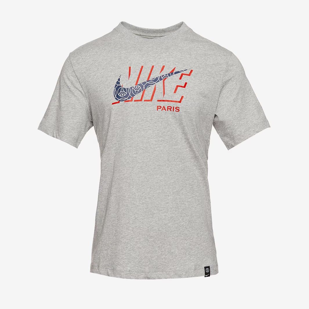 匿名配送 Jordan x PSG 22|23 Swoosh Tシャツ 半袖 グレー