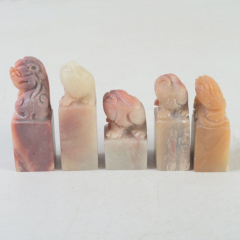 中国 書道具 篆刻 玉石寿山石 印材 5点まとめて N S486 - メルカリ