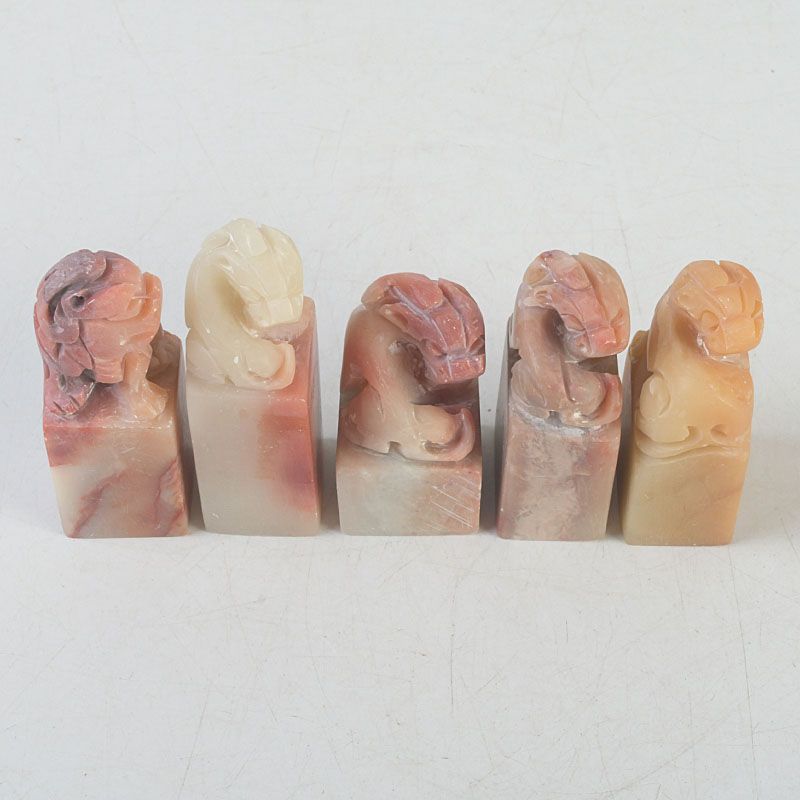 中国 書道具 篆刻 玉石寿山石 印材 5点まとめて N S486 - メルカリ