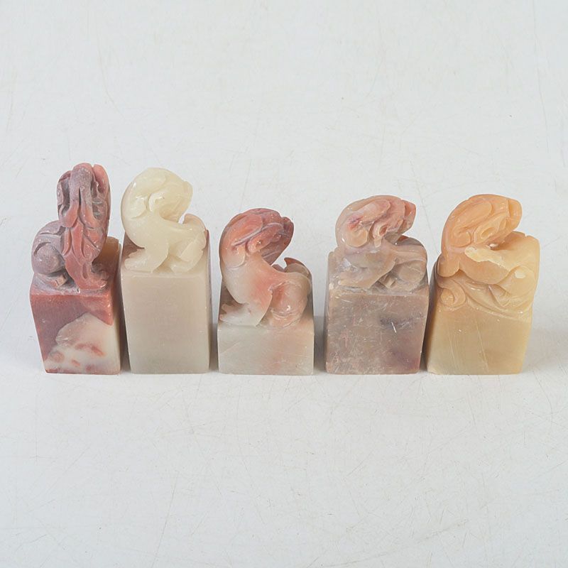 中国 書道具 篆刻 玉石寿山石 印材 5点まとめて N S486 - メルカリ