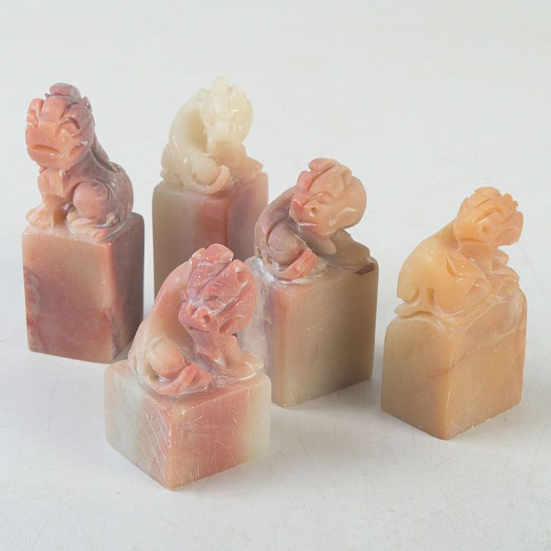 中国 書道具 篆刻 玉石寿山石 印材 5点まとめて N S486 - メルカリ