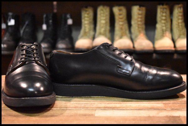 8 5 D 17年 レッドウィング 101 ポストマン シューズ 黒 ブラック シャパラル 短靴 ローカット 編み上げ ブーツ redwing FK 399