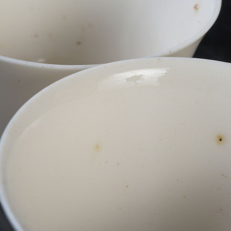 中国美術　徳化窯　白磁　煎茶器　ぐい呑み　一対　C　5499 中国 徳化窯 白磁 煎茶器 ぐい呑み 一対 C S487 - メルカリ
