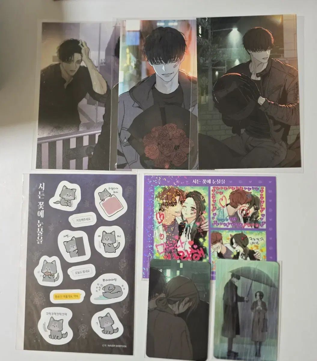 枯れた花に涙を 1-2 特典