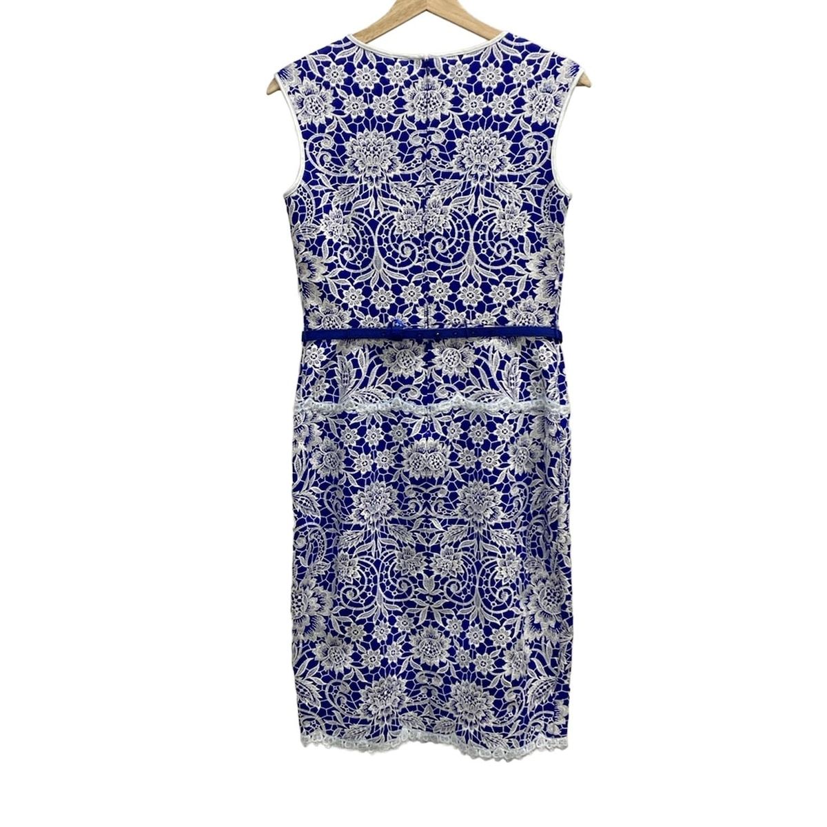 タダシショージ　tadashi 花 フラワー刺繍　膝丈 サイズ4 ワンピース TADASHISHOJI(タダシショージ) ワンピース サイズ4 XL レディース