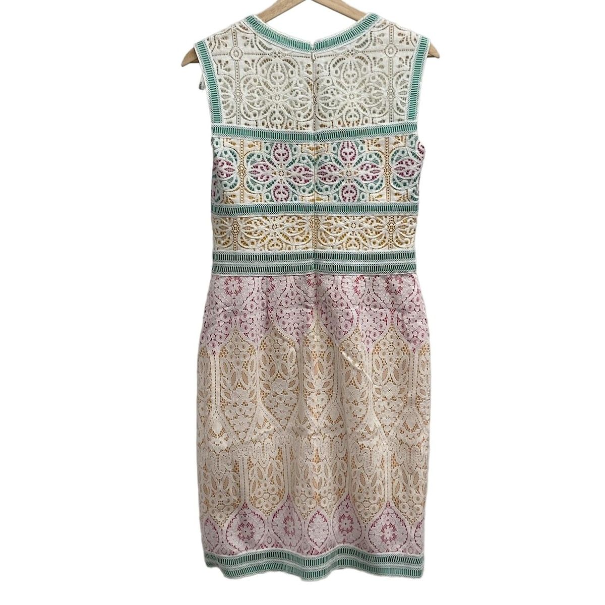 タダシショージ ワンピース サイズ4 XL レディース美品 - 白×グリーン