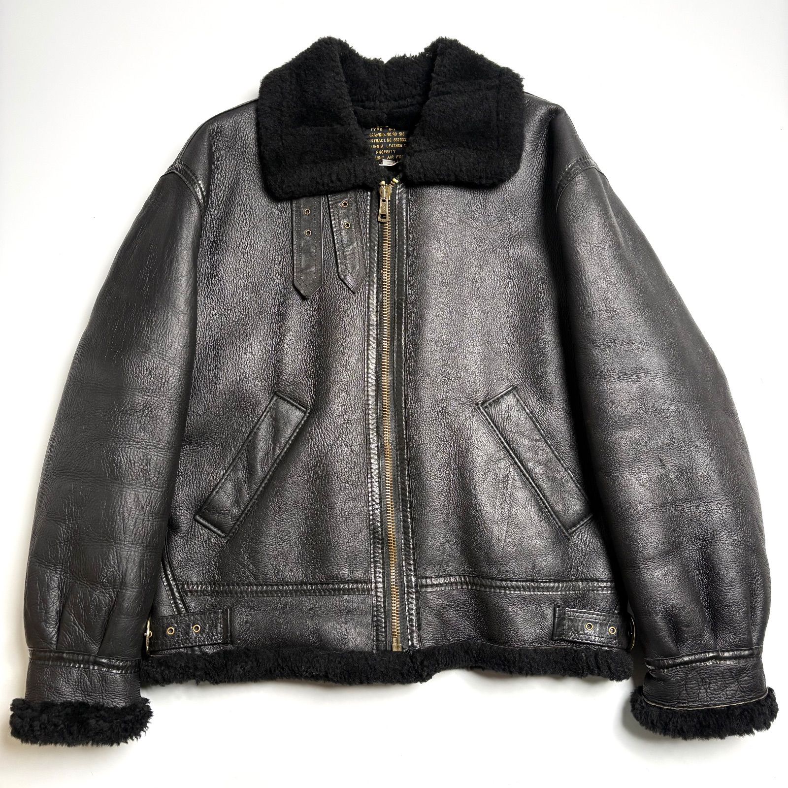 USA製 インシグニアレザー ムートンジャケット B-3 サイズ40 楽天市場】INSIGNIA LEATHER CO. レザージャケット B-3 ボマー