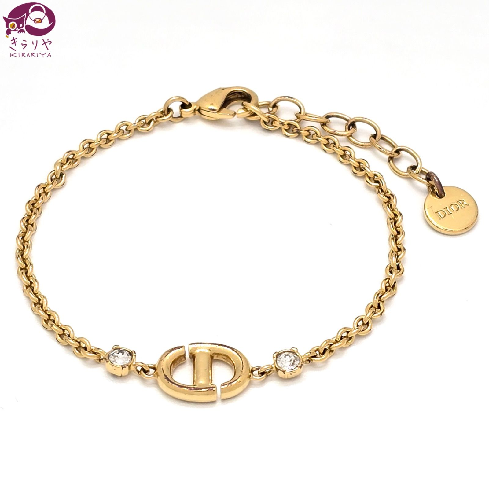 DIOR ディオール NAVY CD ブレスレット 腕周り約15.5~18.9㎝ CD