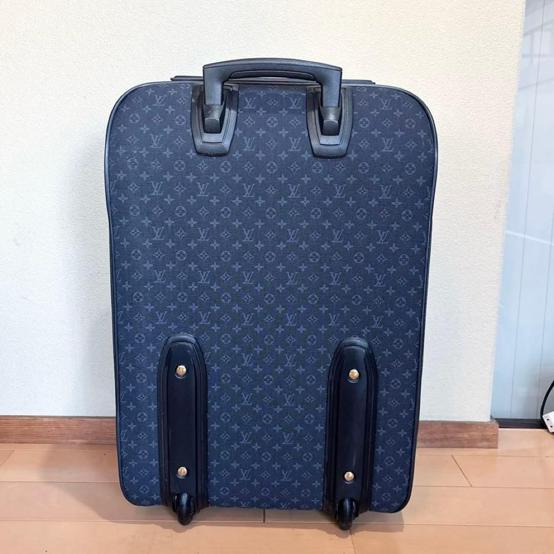ルイヴィトン M 23281 モノグラム ミニ アネット キャリーケース TSTブルー 3～7泊 キャリーバッグ スーツケース ビジネス 2輪 旅行