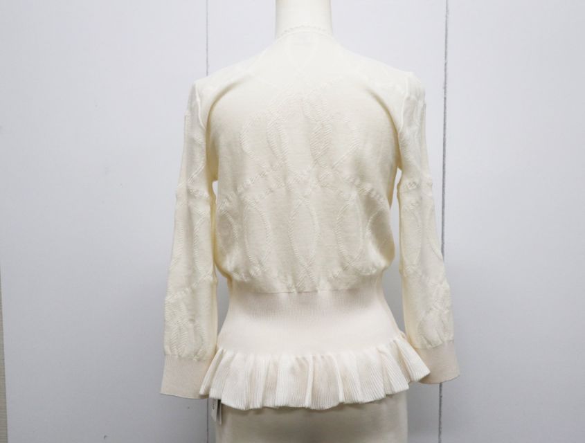 エルメス HERMES PALEFROI REMIX 5H2725DF カーディガン サイズ38 アイボリー ウール ナイロン 極上美品  ニット エルメス HERMES PALEFROI REMIX 5H2725DF カーディガン サイズ38