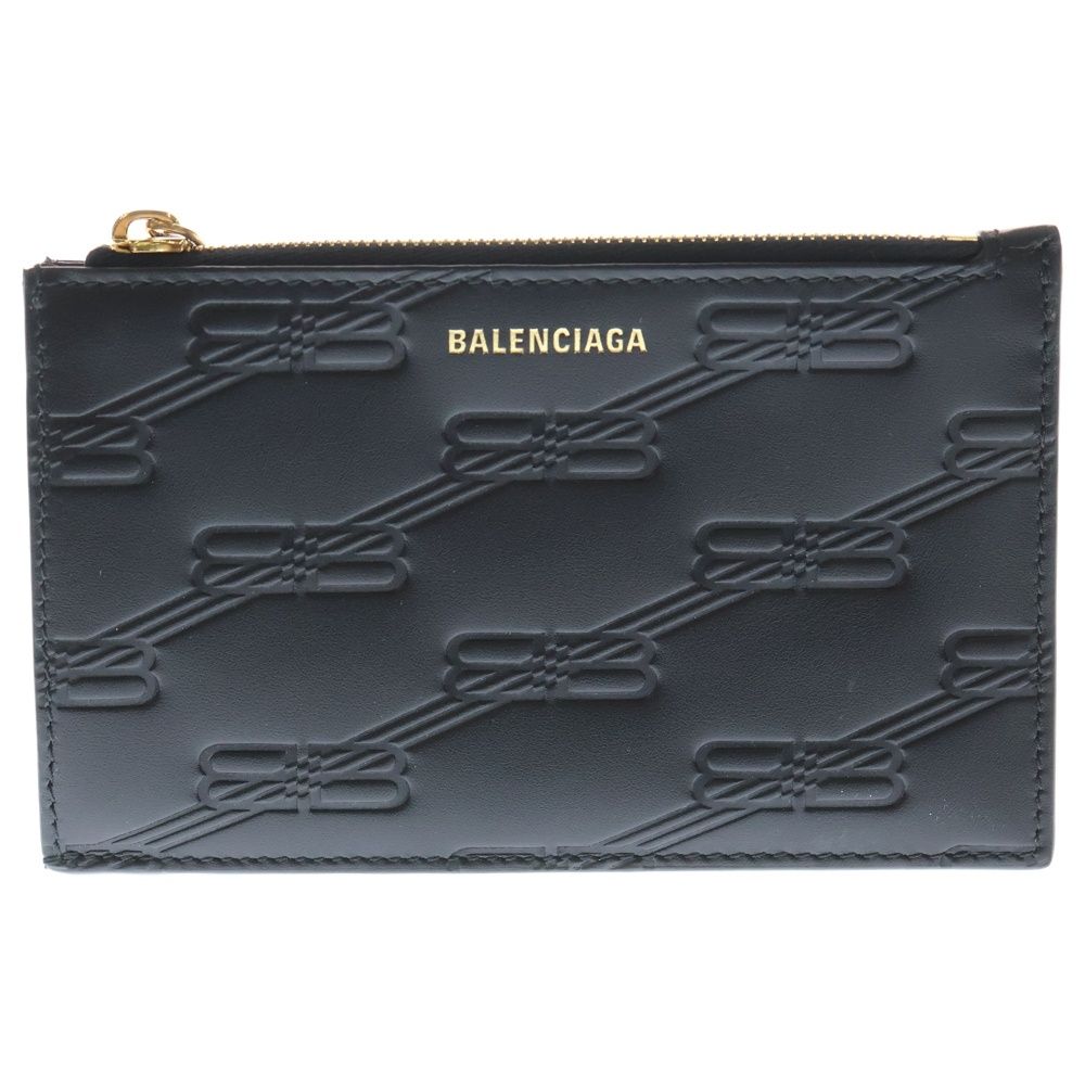 バレンシアガ COIN CASE 717784 BBロゴ モノグラム コインケース カードケース ブラック