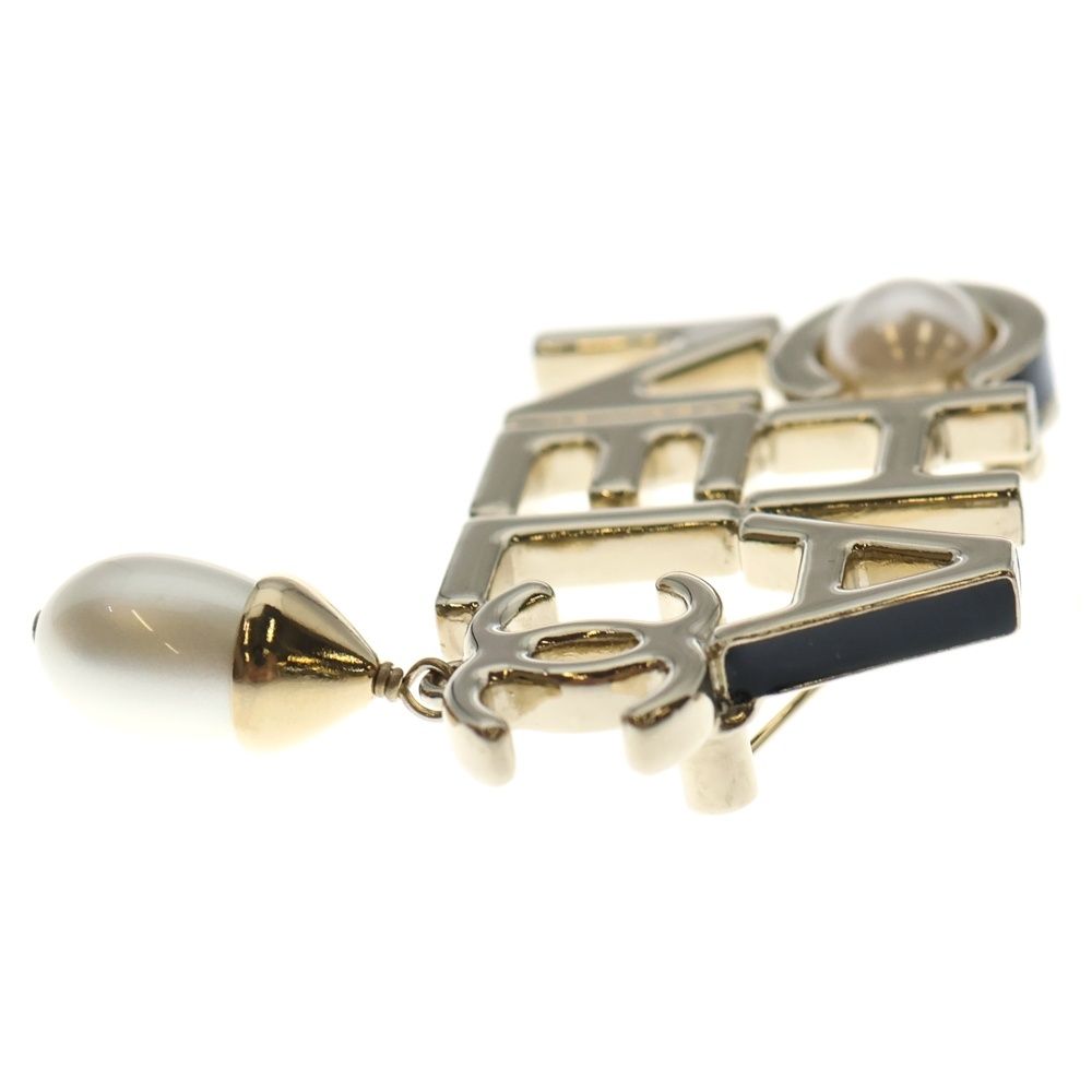た*や様 Z181/CHANEL フェイクパール 菱形 ブローチ ゴールド シャ