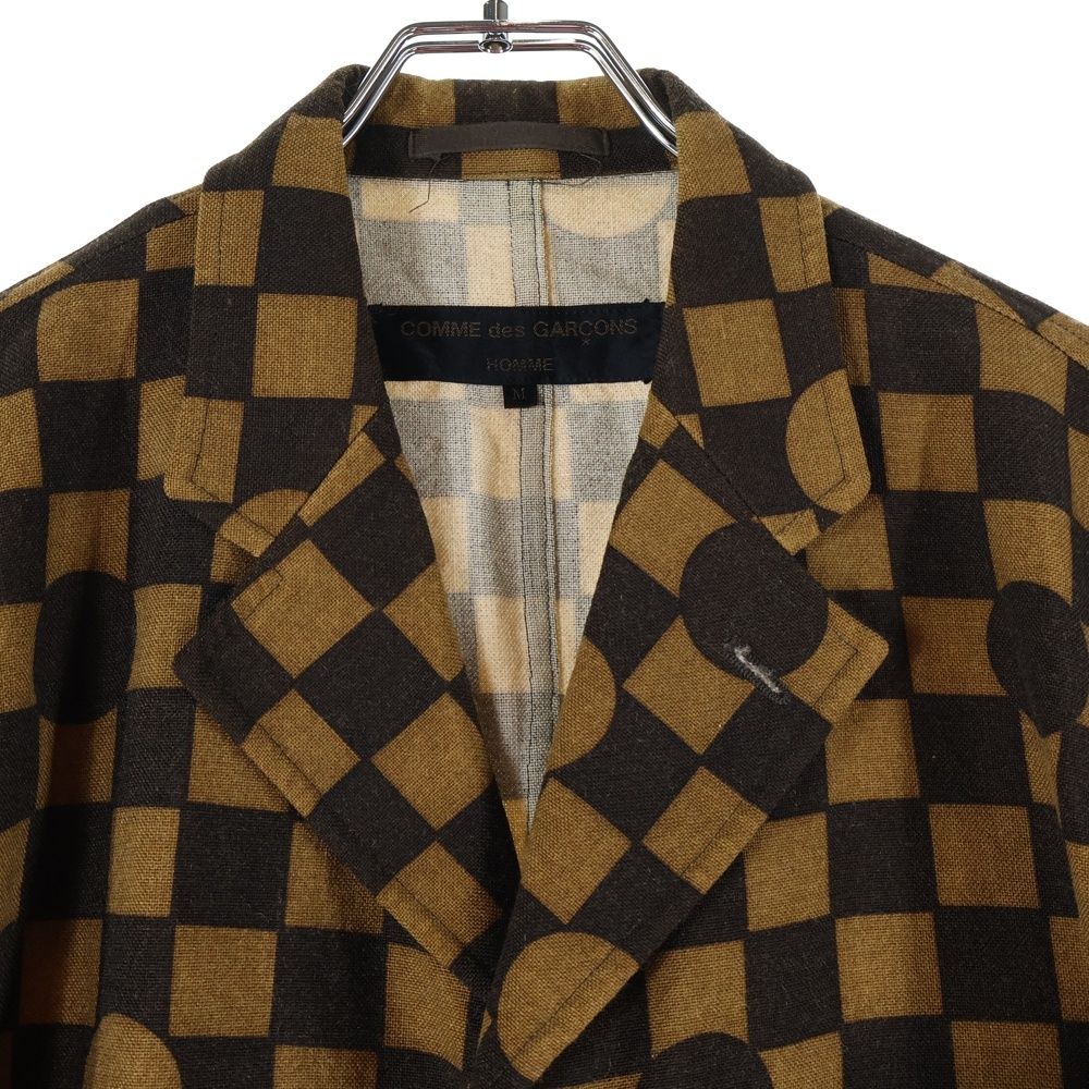 コムデギャルソンオム 1988AW グラフチェック2Bテーラードジャケット COMME des GARCONS HOMME (コムデギャルソンオム) AD2002 田中オム期