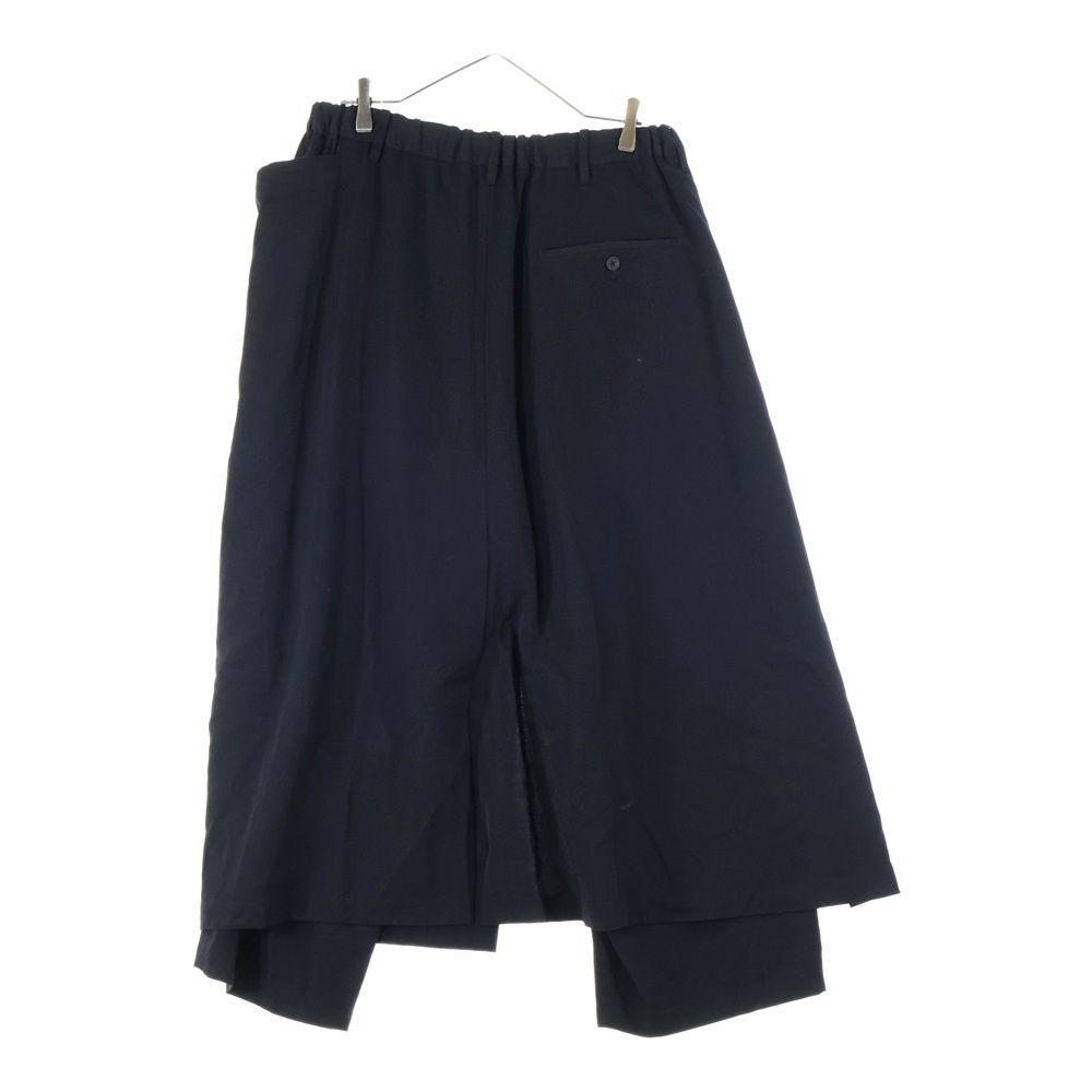 Yohji Yamamoto POUR HOMME ヨウジヤマモト プールオム 21 AW W WRAP PANTS シワギャバジンラップパンツ ブラック HX-P 22-100
