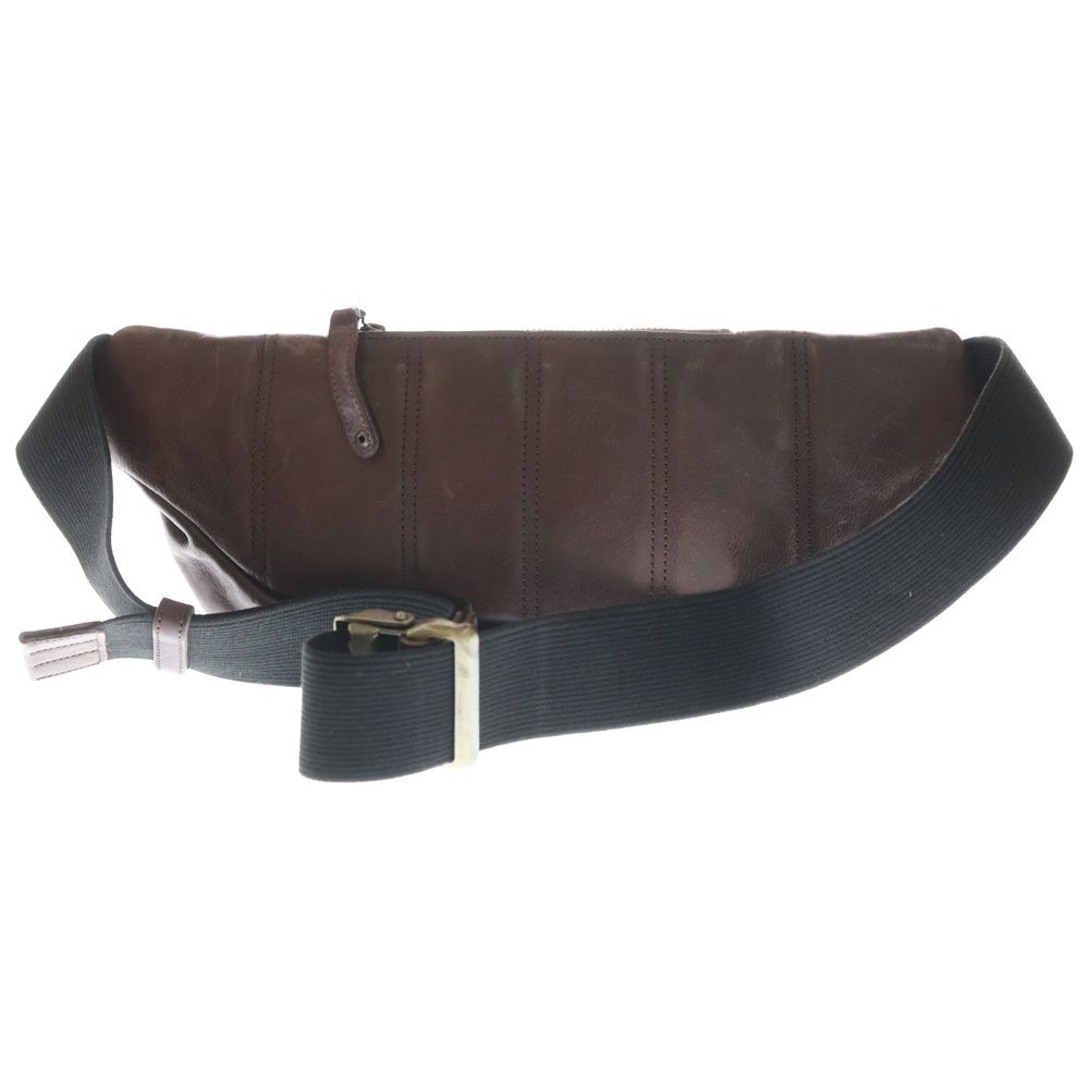 BUTTERO ブッテロ Washed Leather Shoulder Bag ウォッシュドレザーショルダーバッグ ウォッシュド加工レザーボディバッグ ブラウン