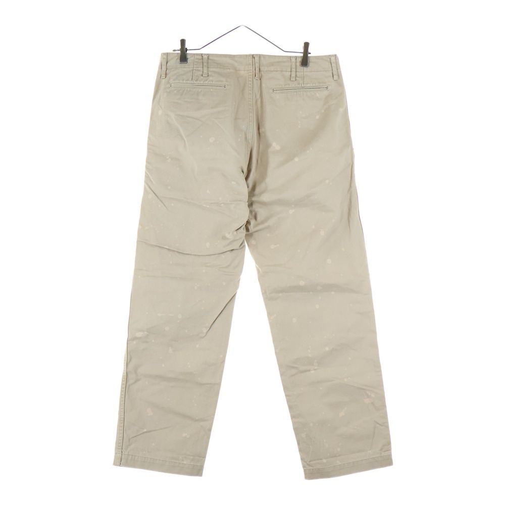 COMME des GARCONS HOMME コムデギャルソンオム 13 SS AD 2012 ブリーチ加工 チノ ワークパンツ ベージュ HK‐P 044