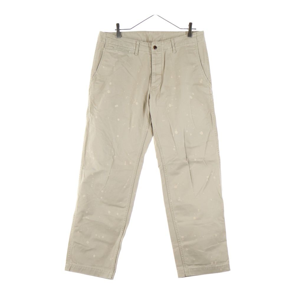 COMME des GARCONS HOMME コムデギャルソンオム 13 SS AD 2012 ブリーチ加工 チノ ワークパンツ ベージュ HK‐P 044