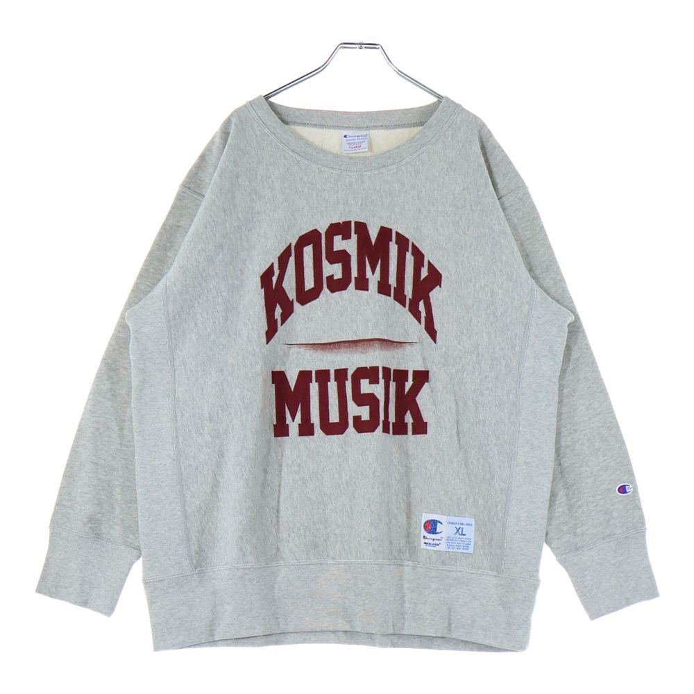 アンダーカバー 25 SS x Champion チャンピオン 裏毛サテンパッチ クルーネックスウェット トレーナー C 8 B 009