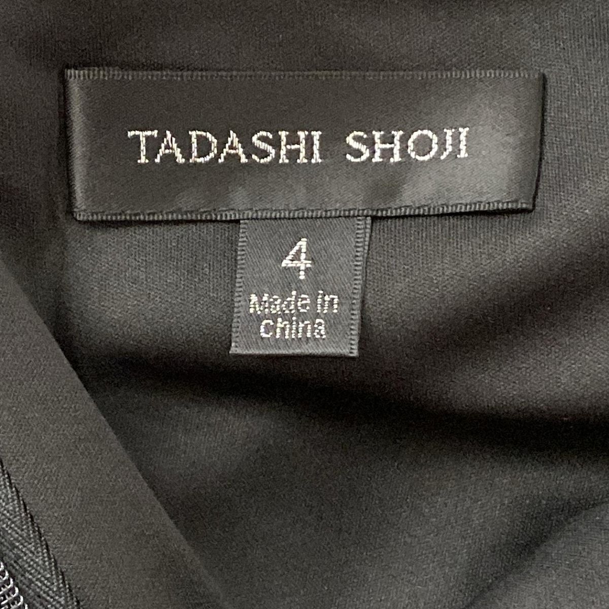 美品TADASHI SHOJIワンピース 4 TADASHISHOJI(タダシショージ) ワンピース サイズ4 XL レディース美品