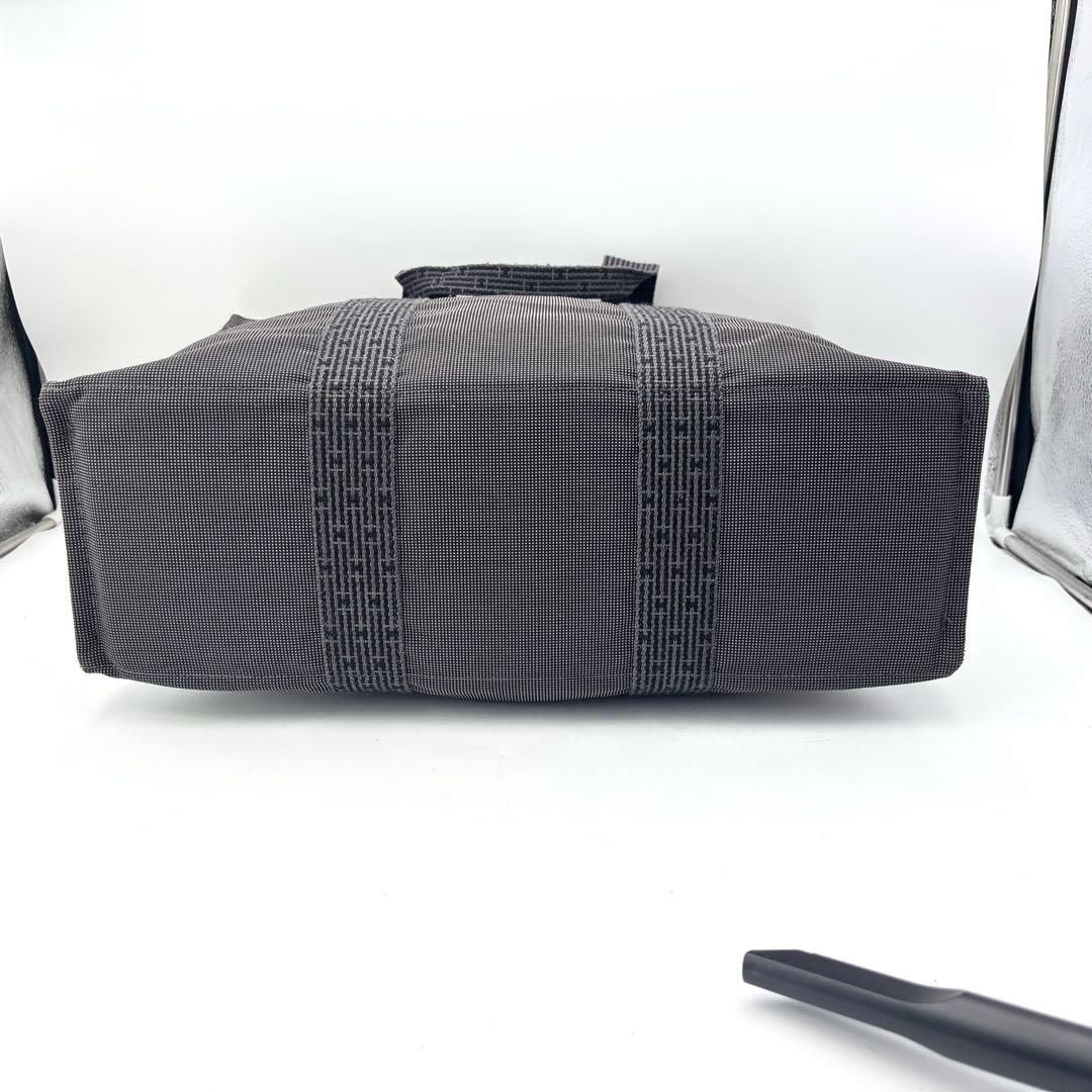 エルメス エールライン GM トートバッグ A4収納可能 グレー系 鞄