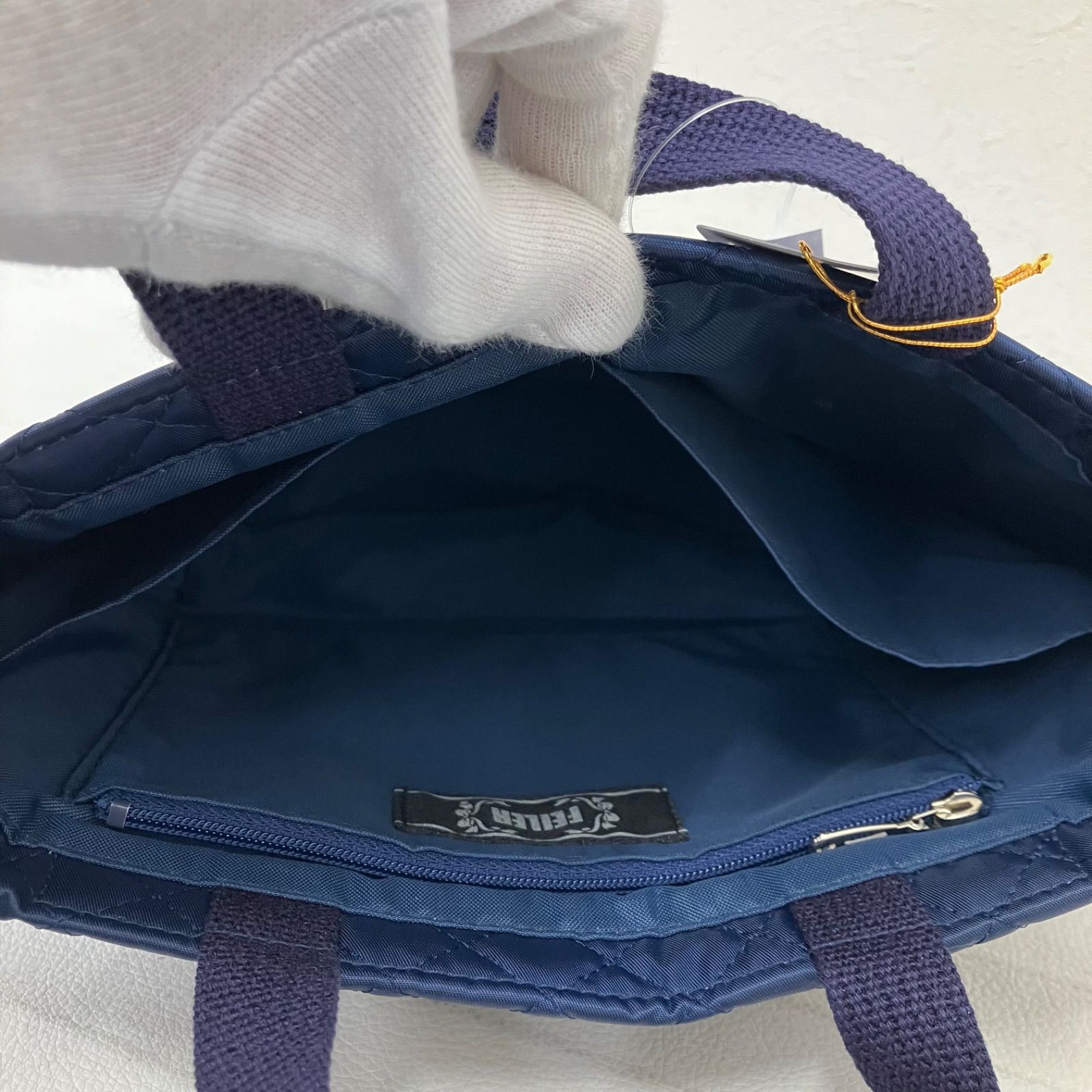 7450 タグ付き 美品 FEILER フェイラー 学校フェイラー バッグインミニ 