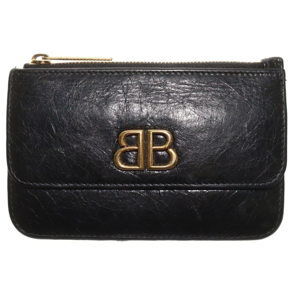 バレンシアガ 765420 モナコ カードホルダー コインケース ブラック